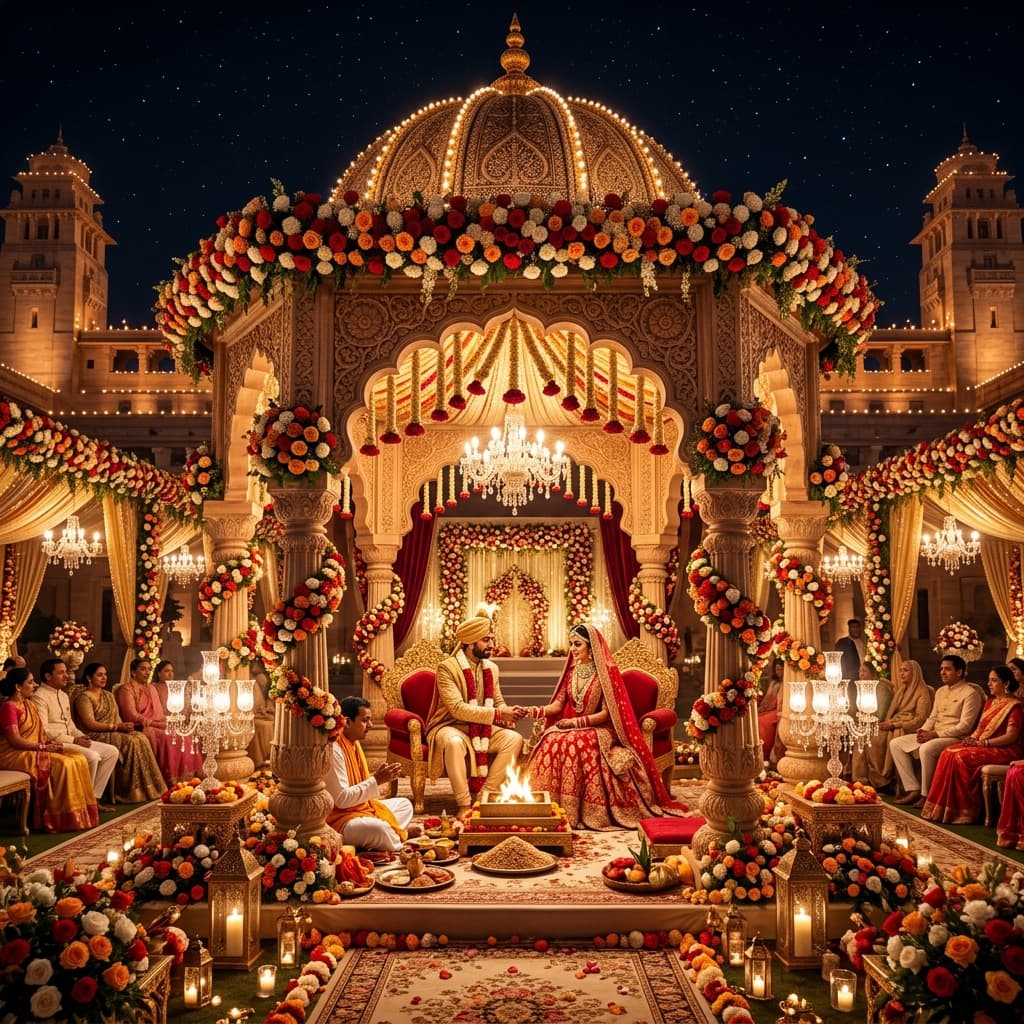Royal Indian Wedding Mandap